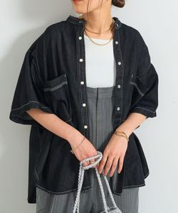 Chemise en jean de haute qualité pour femmes avec conception à double bouton et fonction anti-boulochage pour l'été offrant des services OEM - Product Image 5