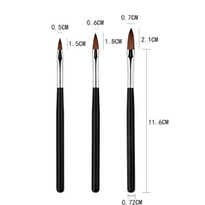 3D Crystal Carving Nail Art Brush Set Plastic Handle Flower Painting Phototherapy <b>Pen</b> Manicure Tool - Product Image 4