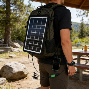 Hot Sale 3W 6W Portable Solar Power Bank Fast Charging Mini IP65 Rating Solar Panels for Garden Emergency <b>Lighting</b> System - Product Image 4