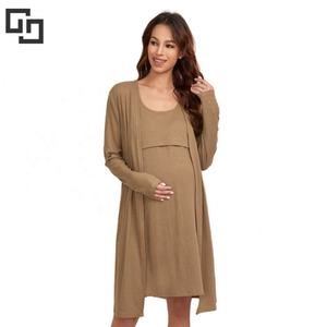 Vêtements de maternité personnalisés robes allaitement allaitement côtes débardeur robes de <span class=keywords><strong>grossesse</strong></span> femmes vêtements de maternité Robe Robe - Product Image 2