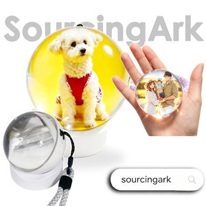 Search Sourcingark - Insignia de Bola de Cristal LED de 7 Colores con Logotipo Personalizado y Etiquetado Gratuito, con Control por Aplicación, para Souvenir X3 - Product Image 1