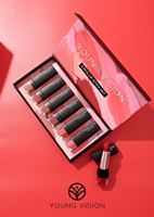 Rouge à lèvres mini capsule 6 couleurs, fini mat, texture velours, longue tenue, hydratant, pour application de maquillage