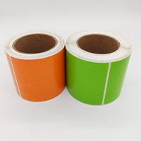 Étiquettes d'expédition thermiques en papier adhésif compostable continu et sensible à la chaleur, personnalisées en Chine, pour la promotion des produits alimentaires, impression directe