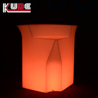 Batterie rechargeable, 16 couleurs changeantes, utilisée pour les fêtes, les boîtes de nuit, bar portable à LED, mobilier de bar à LED, comptoir de bar
