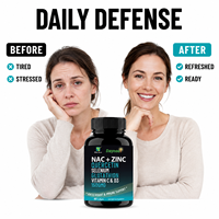 Complément alimentaire NAC Zinc Quercétine Sélénium Glutathion Vitamine C D3 Antioxydant Soutien Immunitaire Bien-être Quotidien Gélules Molles Vente en Gros
