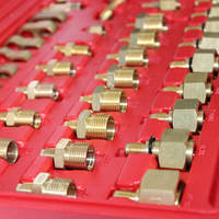 Kit de détection de fuite de climatisation automobile 75 pièces, kit de réparation de véhicule essentiel pour les voitures asiatiques, kit d'outils de réparation de climatisation automobile