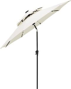 Material amigable impermeable 9 pies de largo de gran tamaño paraguas al aire libre restaurante paraguas para jardín - Product Image 2