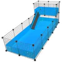 Jaula para Animales Pequeños, Corral para Mascotas, Jaula para Conejos y Cobayas, Material PP Reciclado, Tamaño Personalizable, Uso Doméstico