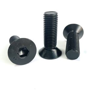 Parafusos Allen Hexagonais M2 <span class=keywords><strong>M3</strong></span> M4 M5 M6 M8 M10 M12 M14 M16 Métricos DIN7991 Grau 10.9 com Cabeça Redonda e Revestimento Preto - Product Image 2