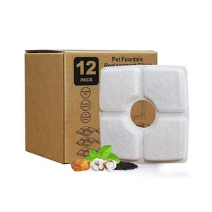 Filtre de remplacement pour <span class=keywords><strong>fontaine</strong></span> à <span class=keywords><strong>eau</strong></span> pour animaux de compagnie, 4 couches, écologique, élégant, portable, en coton, étanche, pour chats - Product Image 2