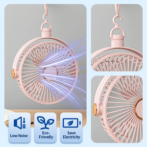 <span class=keywords><strong>Ventilateur</strong></span> portable 3-en-1 à clipser, rechargeable par USB, <span class=keywords><strong>ventilateur</strong></span> de bureau suspendu avec lumière LED pour la maison, la voiture, le dortoir, le camping en plein air, le camping-car - Product Image 5