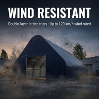 Abri de stockage en A robuste, imperméable, en PVC 850g, galvanisé à chaud, pour atelier de production industrielle