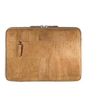 Sac pour ordinateur portable en cuir tanné végétal en liège naturel Boshiho - Product Image 1