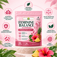 Gummies Premium Équilibre Féminin Saveur Ananas Hawaïen – Soutien Quotidien pour la Flore Intime Féminine, l'Équilibre du pH et la Défense Immunitaire