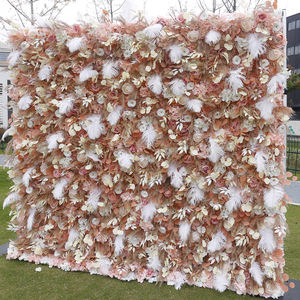 Personnalisé 5D 3D Boho Déco Suspendu En Plastique Pampas Fleur Mur De Mariage Décoration Fleur Mur Toile De Fond Fleur Mur - Product Image 3