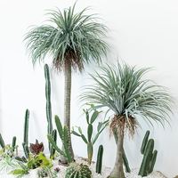 Arbre de Yucca Artificiel Vert 140-220cm Plante Artificielle en Pot pour Décoration Intérieure et Extérieure
