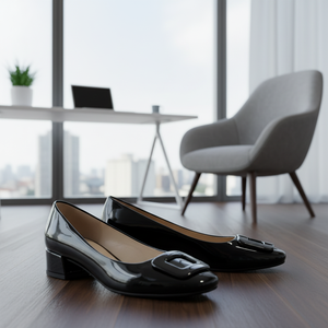 Scarpe Slip-On da ufficio eleganti da donna con tacco sottile e punta a punta da 5cm - Product Image 2