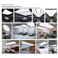 Film PVC pour plafond tendu pour salles d'exposition automobiles, film pour plafond tendu MSD, film PVC pour plafond tendu, caissons lumineux pour plafond tendu