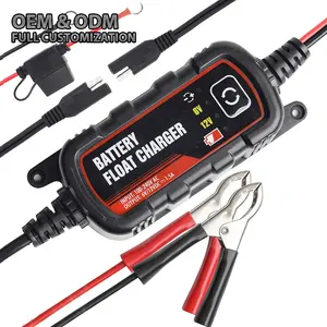 Car Battery Charger 6V/12V 1.5A Portable Intelligent Automotive Battery Charger and 5-Stage Maintainer