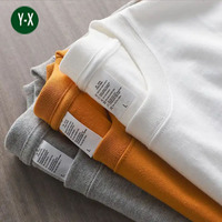T-shirts Vierge 100 % Coton de Haute Qualité, Vente en Gros, Coupe Ample et Épaisse, Impression Personnalisée pour Hommes
