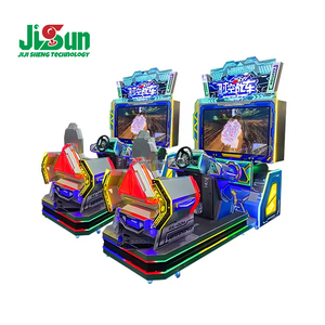 Máquina recreativa de carreras Space Time Chariot Motion con plataforma dinámica, <span class=keywords><strong>simulador</strong></span> de conducción de coches operado con monedas y luces LED - Product Image 5