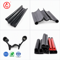 Joint d'étanchéité double chambre en mousse EPDM Shuangning insonorisant pour porte de chambre froide 35x45mm noir pour congélateur walk-in anti-bruit