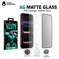 Protection d'écran en verre trempé HD mat 9H anti-reflet pour iPhone 18 17 16 Pro Max – Vente en gros usine