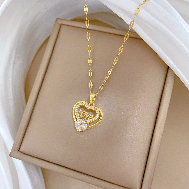 Full Diamond Luxury Crystal Necklace Teardrop