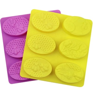 Moules à Savon En Silicone - 6 Cavités Motifs Différents - Pour Savonnerie Artisanale, Chocolat Ou Pâtisserie - Résistant Au Four Et Au Froid