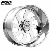 Jantes en alliage d'aluminium forgé poli à fond profond de 20 à 28 pouces pour 2500/3500 pour F450 Chevy/GMC Silverado/Sierra 2500/3500