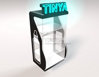 Vitrine de comptoir Tinya en acrylique LED verrouillable, personnalisable, pour cigarettes, avec éclairage RGB – Offre spéciale OEM pour magasins de tabac