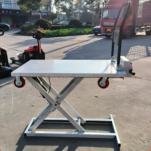 Hydraulische Handkar Met Elektrisch Hefplatform Schaartype Hefplatform Flatbed Elektrisch Hydraulisch - Product Image 5