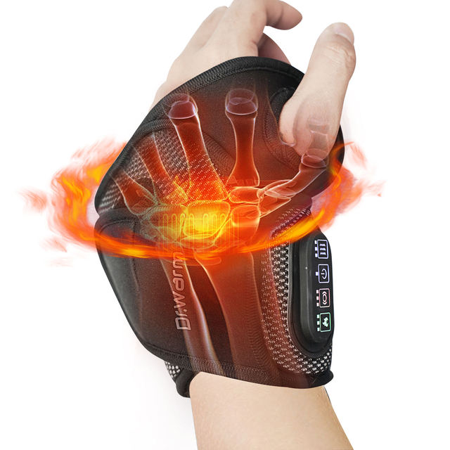 Both Right and Left Hands Heated Wristband Multi-Function Vibration Massage Wristband Electric Wrist