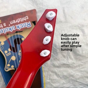 Ukelele para niños, juguetes musicales, cuerdas, guitarra pequeñ<span class=keywords><strong>a</strong></span>, instrumentos educativos Montessori, Juguete musical, aprendizaje, regalo de 3 <span class=keywords><strong>a</strong></span> 6 - Product Image 5