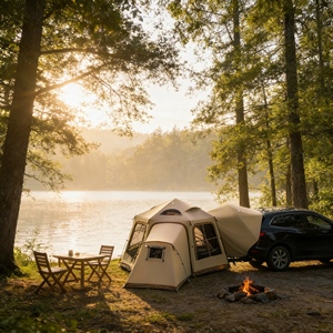 <span class=keywords><strong>Tente</strong></span> de camping-car <span class=keywords><strong>gonflable</strong></span> luxueuse et spacieuse pour un glamping haut de gamme, confort et voyage routier élégant - Product Image 1