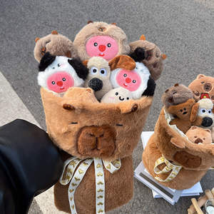 Bouquets de points <span class=keywords><strong>moins</strong></span> chers Cadeau de Saint-Valentin de Noël Bouquet de jouets en peluche Capybara - Product Image 5