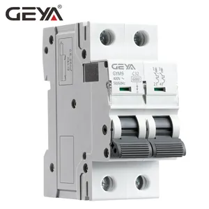 GEYA GYM9-32A-2P tipi yüksek kaliteli GYM9 gerçek 10KA C60 C65 tasarım MCB Mini devre kesici fiyat