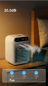 Portable <span class=keywords><strong>DC</strong></span> 25 chambre refroidisseur d'air électrique Mini <span class=keywords><strong>AC</strong></span> humidificateur ventilateur de brouillard pour la maison Garage voiture hôtel utiliser USB/batterie en plastique - Product Image 5