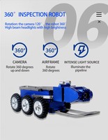 Robot d'inspection de canalisations en acier inoxydable K20, caméra de canalisation motorisée pour l'inspection sous-marine des conduites et des tunnels – Fournisseur direct d'usine