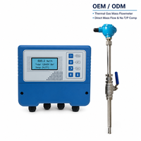 Alat Pengukur Aliran Gas TMF600 Thermal Mass 1 Percent FS IP65 400 Celcius untuk Pipa DN15 hingga DN2000 dan Saluran Persegi