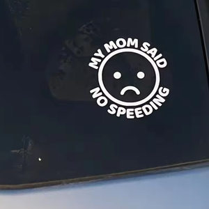 Decoración de <span class=keywords><strong>coche</strong></span> resistente a la intemperie personalidad divertida DIY calcomanía reflectante radio vinilo <span class=keywords><strong>pegatina</strong></span> <span class=keywords><strong>personalizada</strong></span> Mamá dice que no hay exceso de velocidad pegatinas de <span class=keywords><strong>coche</strong></span> - Product Image 2