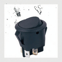 Interrupteur à bascule momentané marche-arrêt, étanche IP65, 250V 16A 4P, équipement électrique industriel en plastique