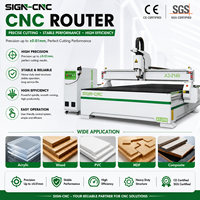 Máquina de Grabado CNC de Alta Precisión en Verde y Blanco para Madera, Router Personalizable en Color y Tamaño para Grabado y Corte de Puertas de MDF