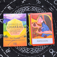 Cartes de tarot espagnoles très vendues, cartes Oracle, emballage en boîte colorée pour jeux de société