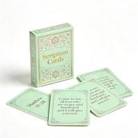 Cartes de méditation avec citations inspirantes et versets bibliques imprimées sur mesure de haute qualité, affirmation de la santé mentale
