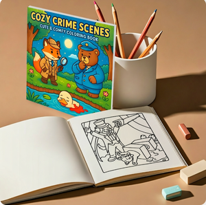 <span class=keywords><strong>Libro</strong></span> de Colorear para Adultos con Escenas de Crímenes Acogedoras, <span class=keywords><strong>Arte</strong></span> de Misterio con Diseños Lindos y Relajantes para Aliviar <span class=keywords><strong>el</strong></span> Estrés y Diversión Consciente - Product Image 2
