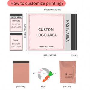 ถุงพลาสติกโพลีเมลเลอร์แบบมีกาวในตัว พิมพ์โลโก้ได้เอง ย่อยสลายได้ทางชีวภาพ สำหรับจัดส่งสินค้า ซองพลาสติก ถุงบรรจุภัณฑ์พลาสติก - Product Image 4