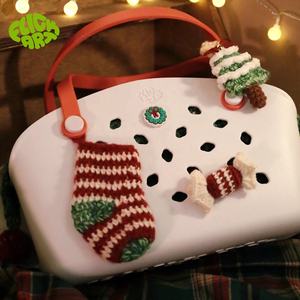 FLICKART Navidad tipo <span class=keywords><strong>EVA</strong></span> playa bolsa de transporte de mascotas silicona impermeable bolso de mano bolsa de goma para perro y gato Feliz Año Nuevo - Product Image 2