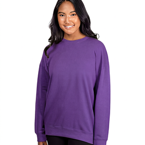 Suéter Básico de Cuello Redondo para Hombre y Mujer, 100% Algodón Francés, Sudadera Cómoda e Informal - Product Image 1