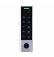 Lecteur de carte RFID tactile HF3 avec empreinte digitale et code PIN, contrôle d'accès pour porte métallique, 1000 utilisateurs, étanche et résistant aux intempéries, extérieur IP66